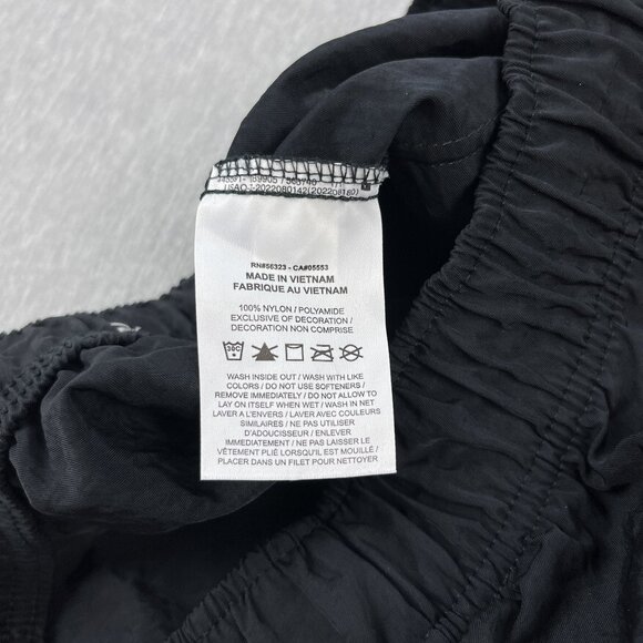 Nike Sportswear Woven High-Rise Shorts Womens M Black Nylon Drawcord Pockets - Picture 7 of 12